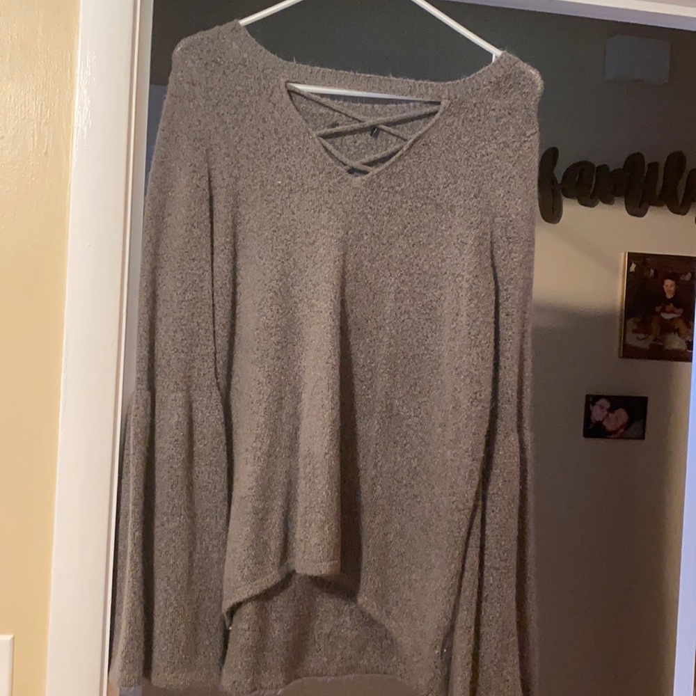 Purple long sleeve sweater